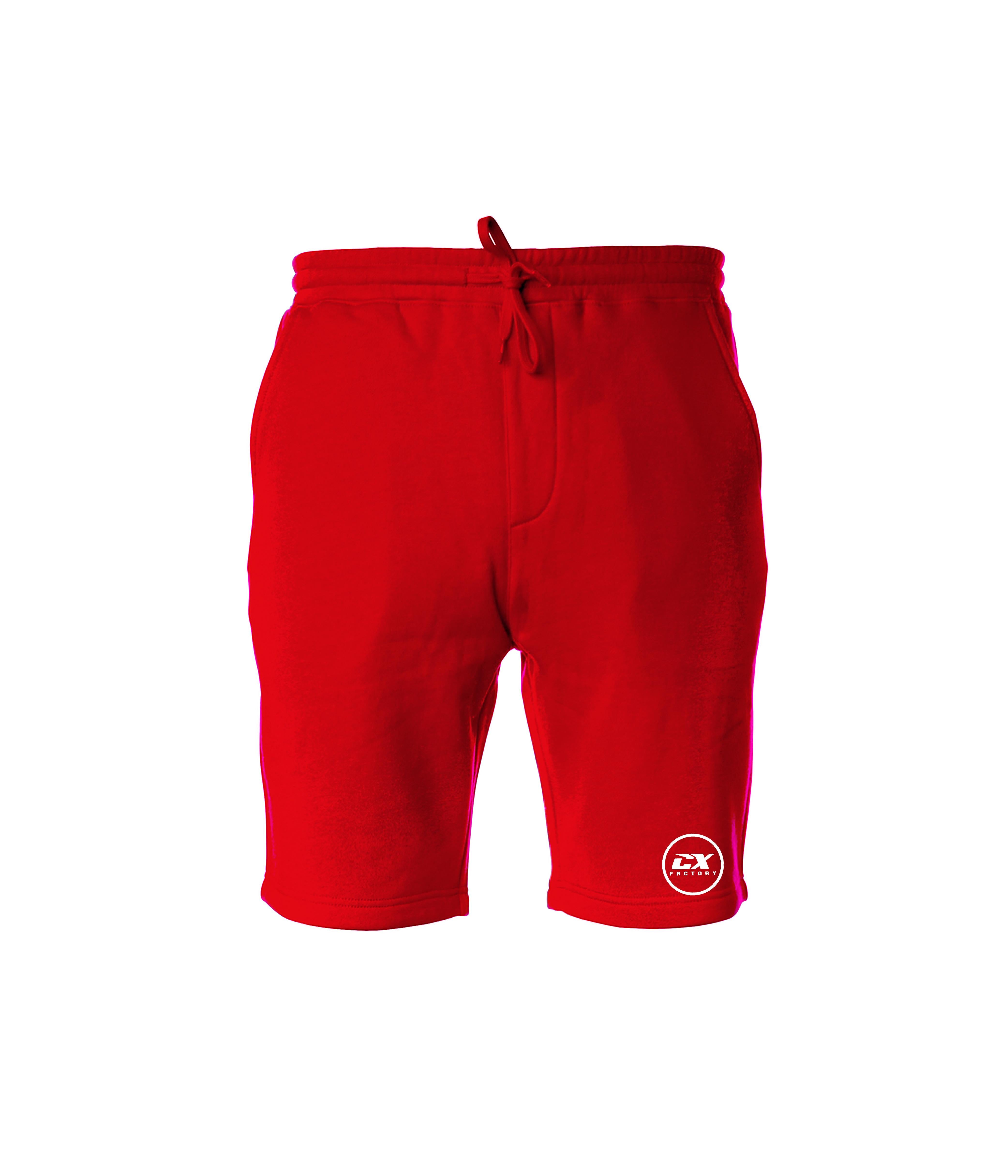 CX Factory Circle Logo Shorts - Red