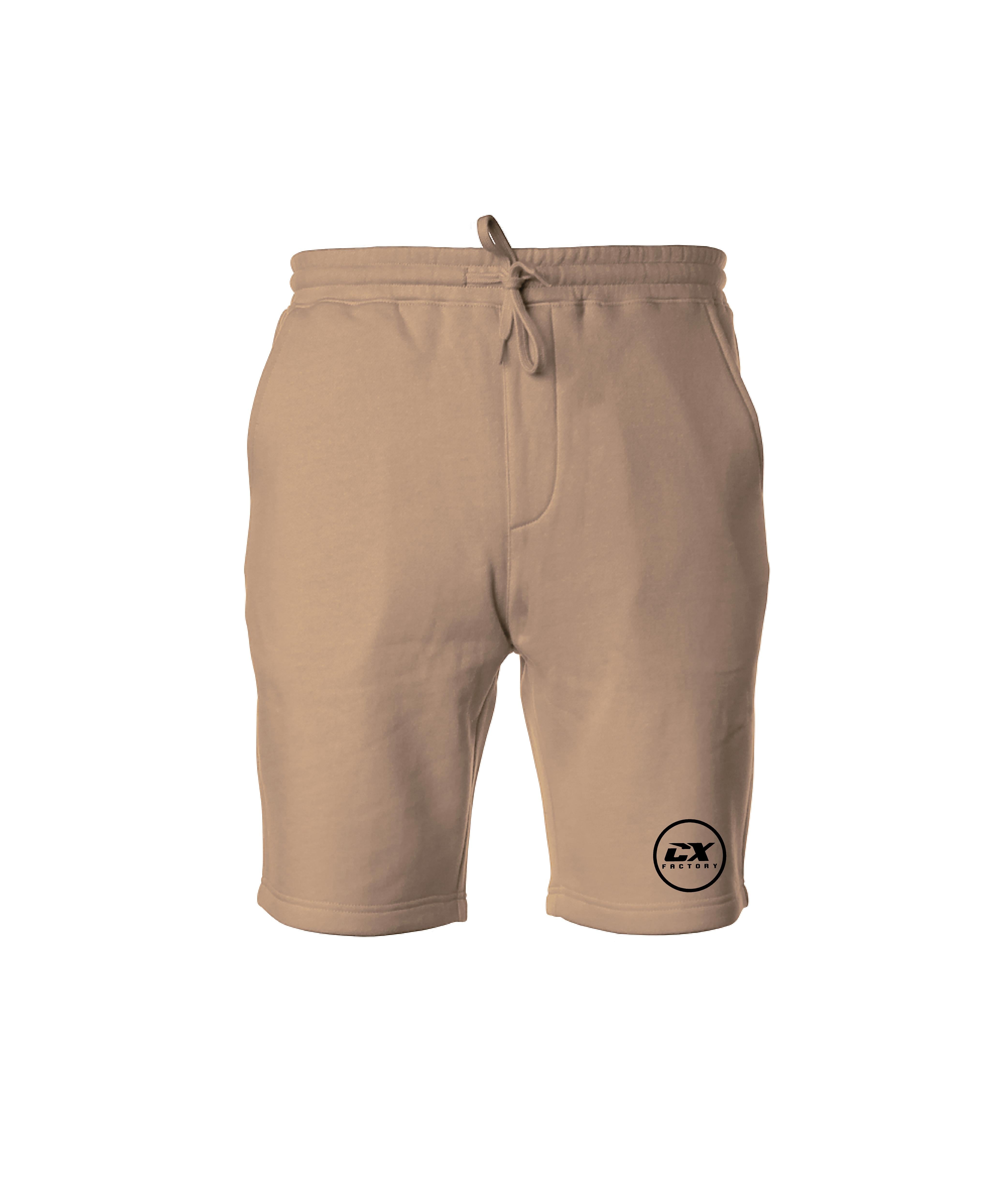 CX Factory Circle Logo Shorts - Tan
