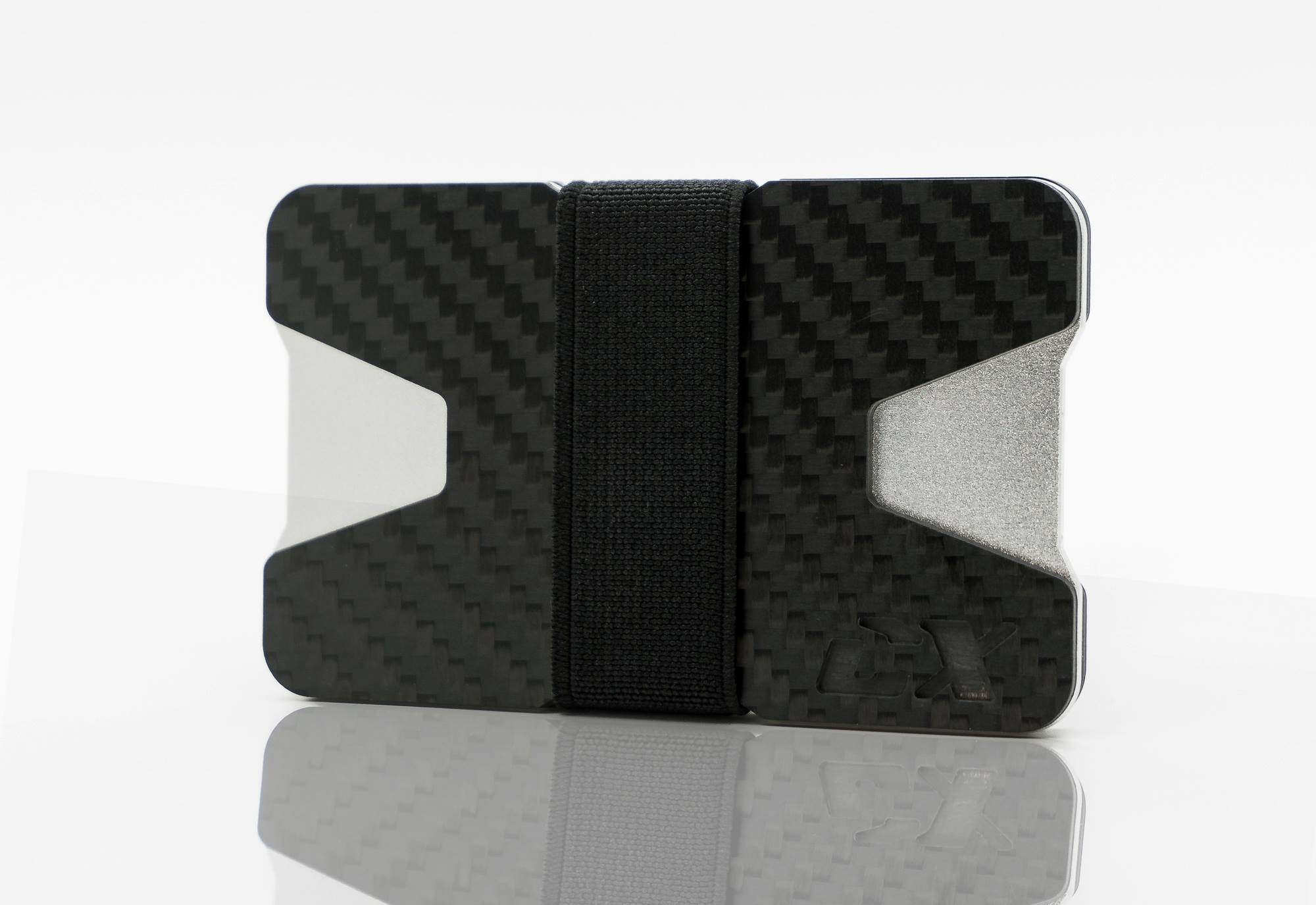 Carbon Fiber CX Wallet & Built-In Bottle Opener - Silver