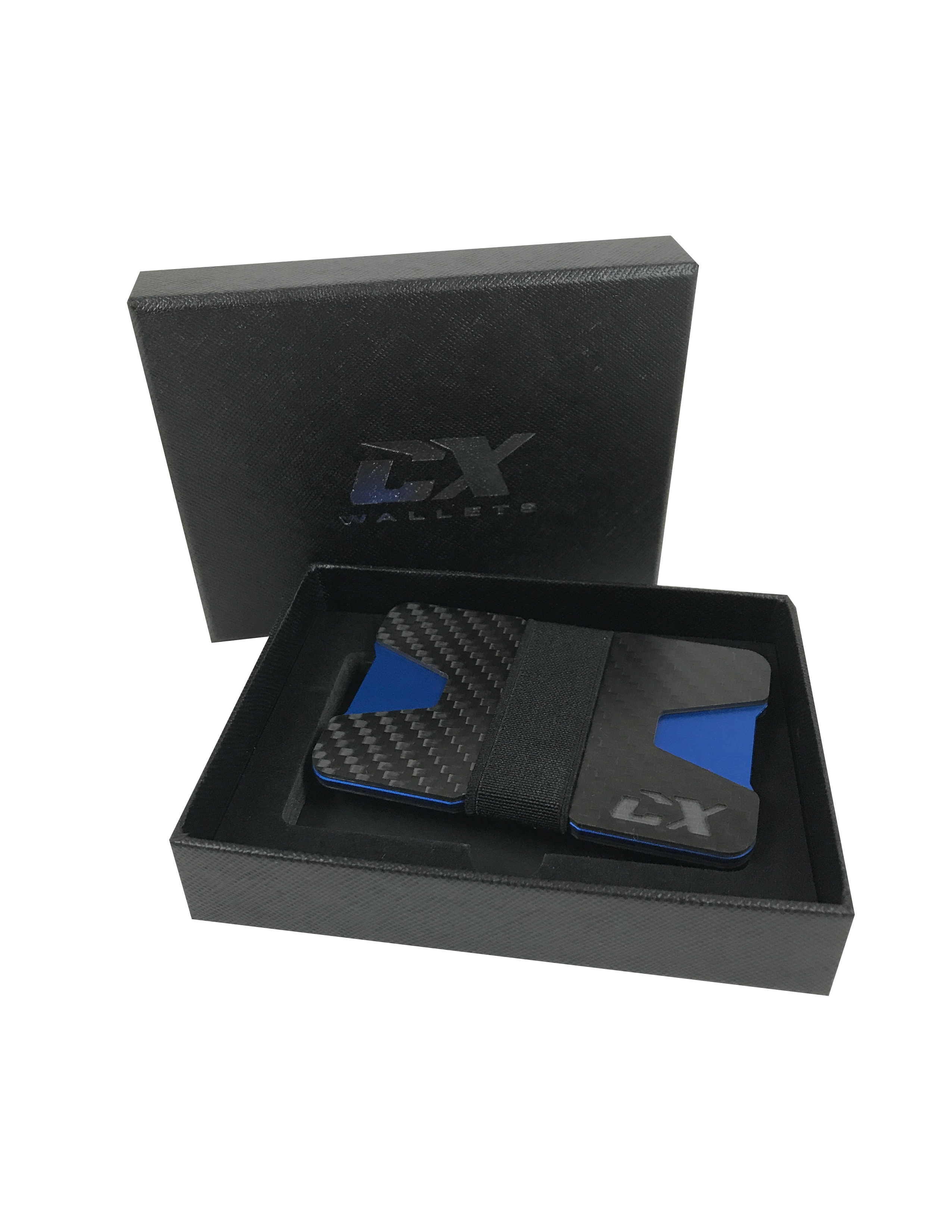 Carbon Fiber CX Wallet & Built-In Bottle Opener - Blue