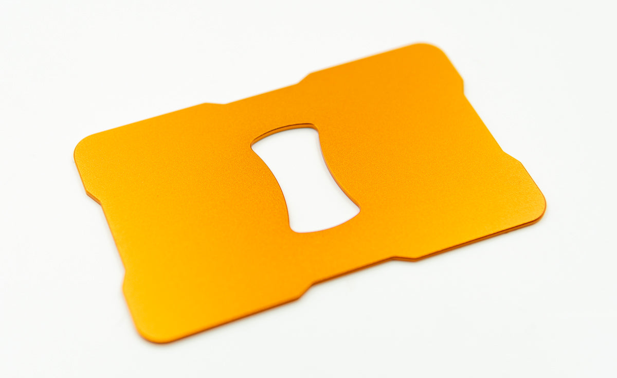 CX Wallets "V2" Aluminum Bottle Opener Insert - Orange