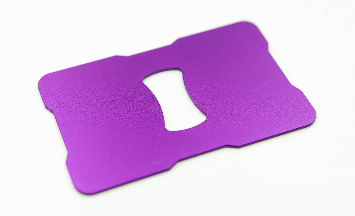 CX Wallets "V2" Aluminum Bottle Opener Insert - Purple