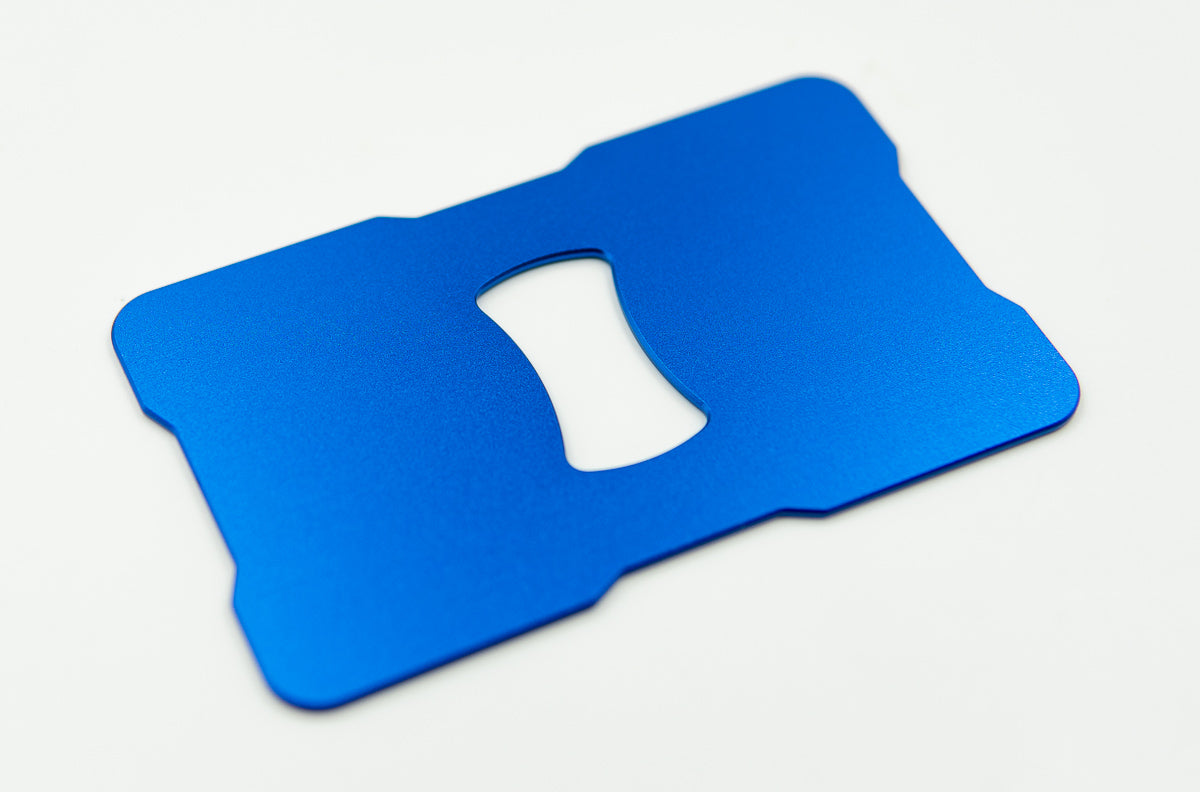 CX Wallets "V2" Aluminum Bottle Opener Insert - Blue