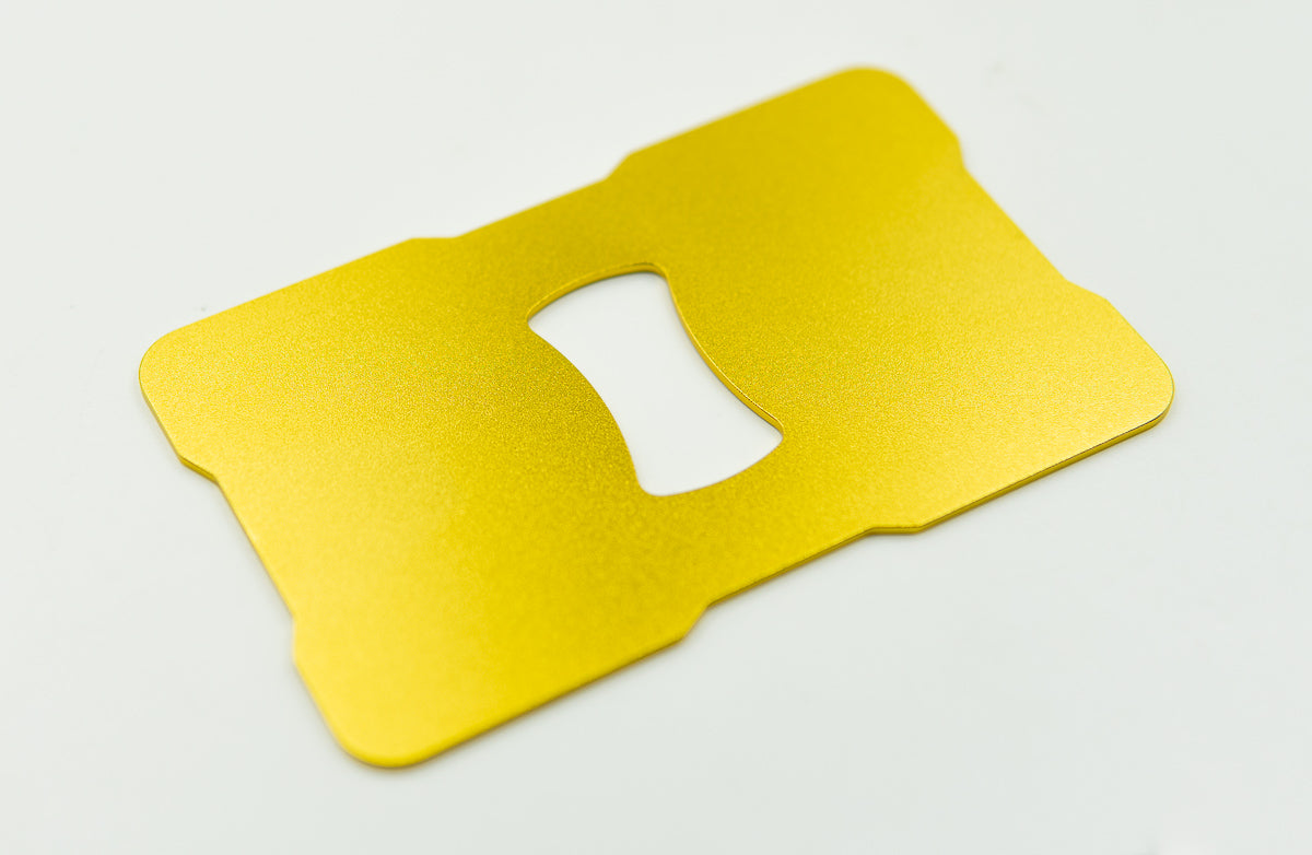 CX Wallets "V2" Aluminum Bottle Opener Insert - Gold