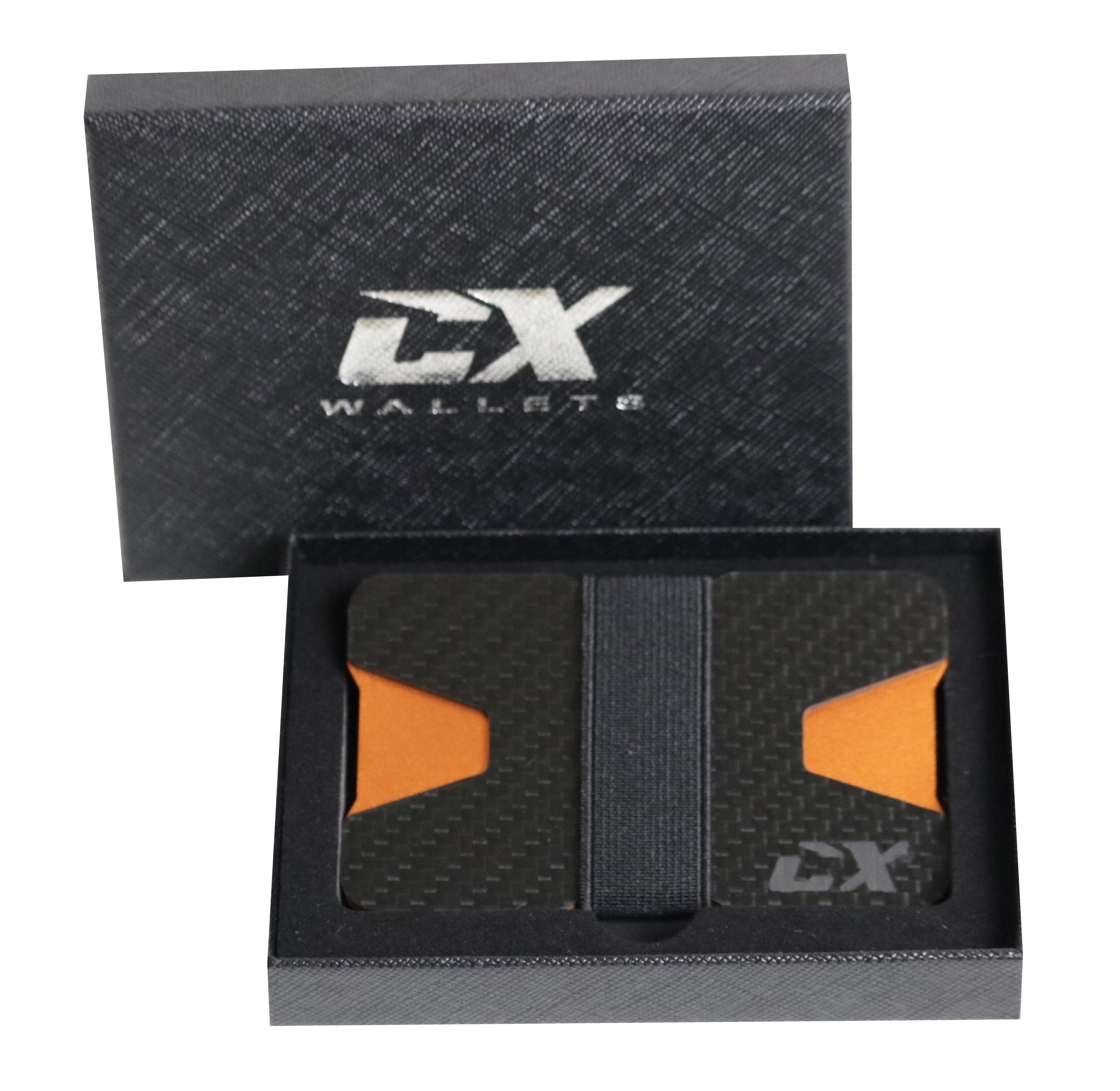Carbon Fiber CX Wallet & Built-In Bottle Opener - Orange