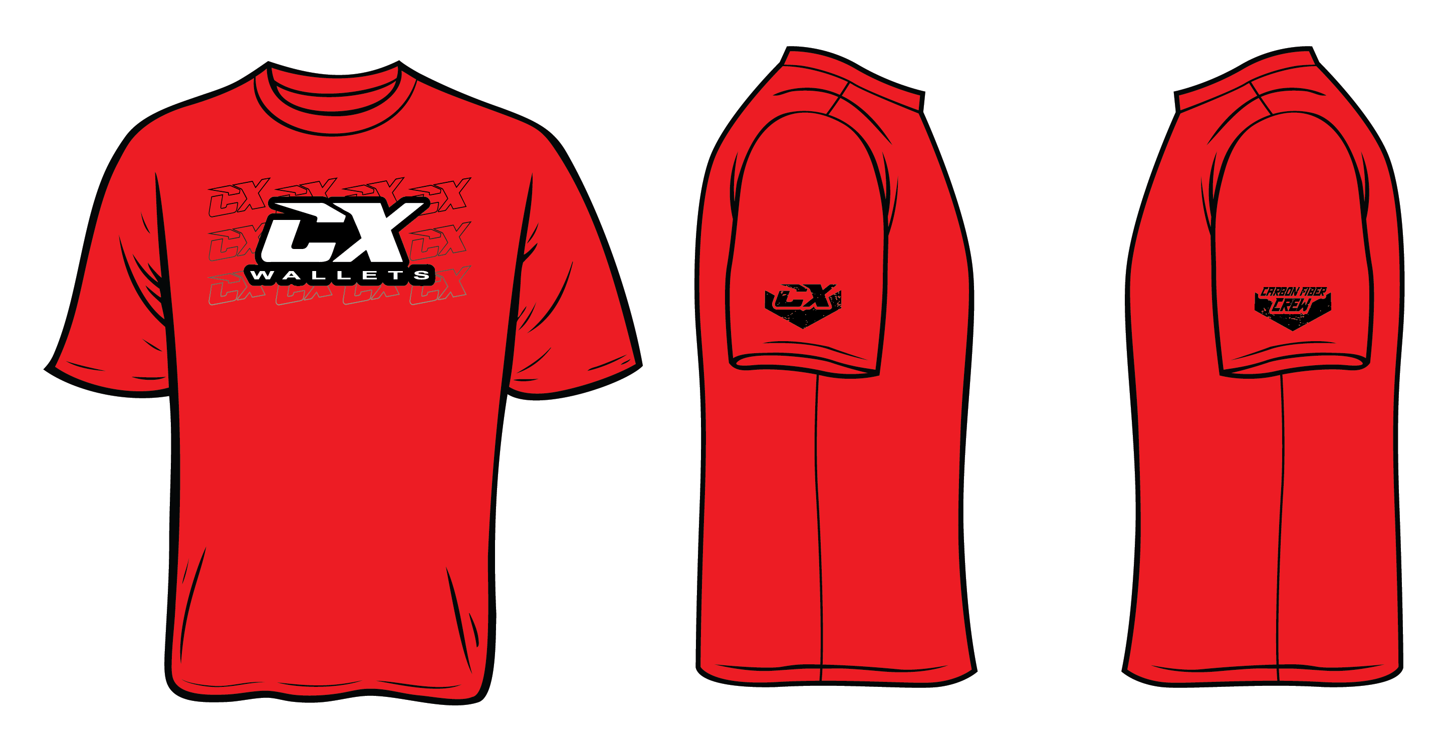 CX Wallets Red Shirt