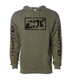 CX Factory Hoodie Clean Sleeves Slant Logo - Olive Green