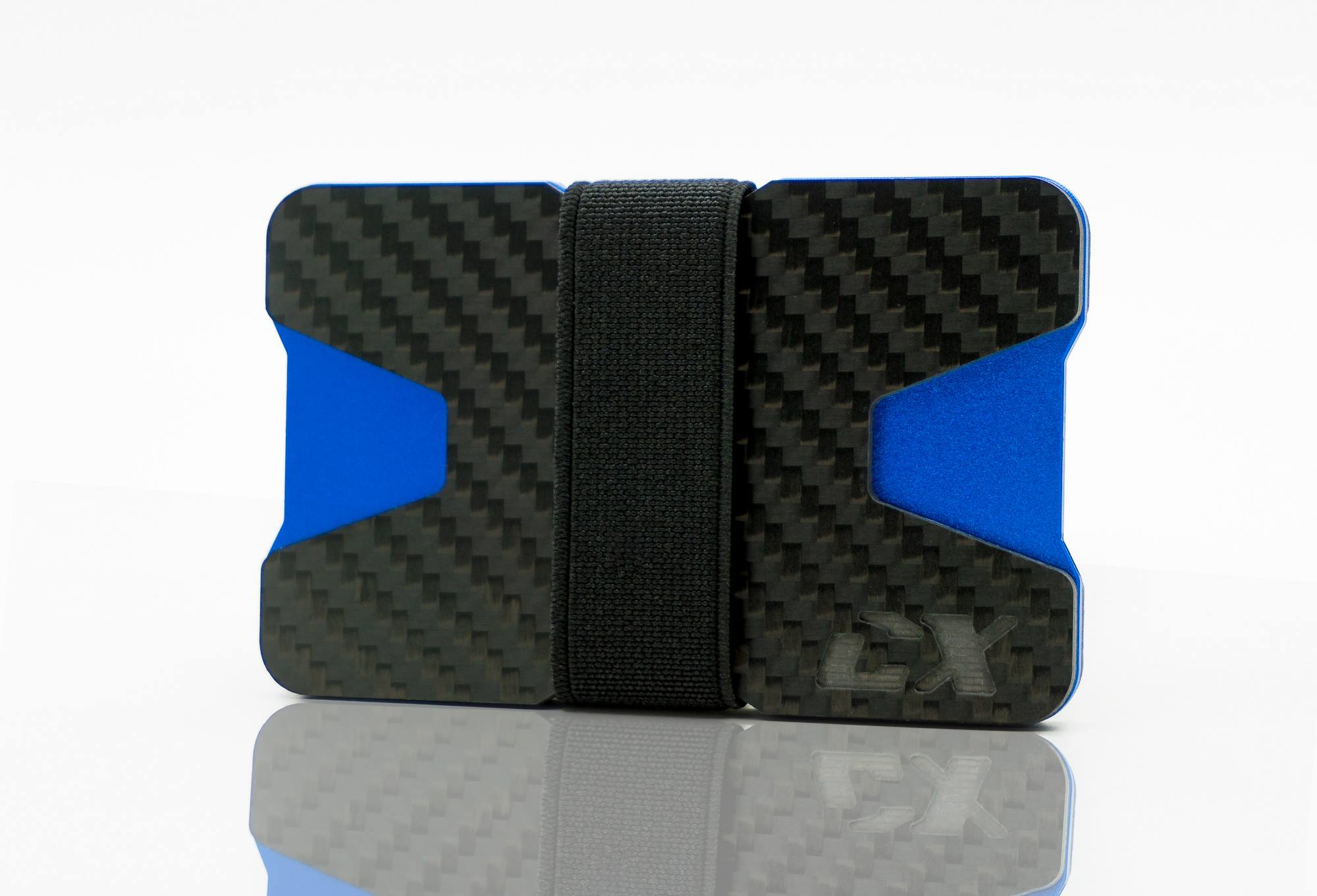 Carbon Fiber CX Wallet & Built-In Bottle Opener - Blue