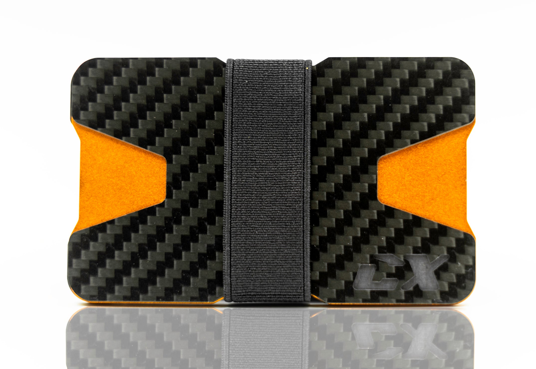 Carbon Fiber CX Wallet & Built-In Bottle Opener - Orange