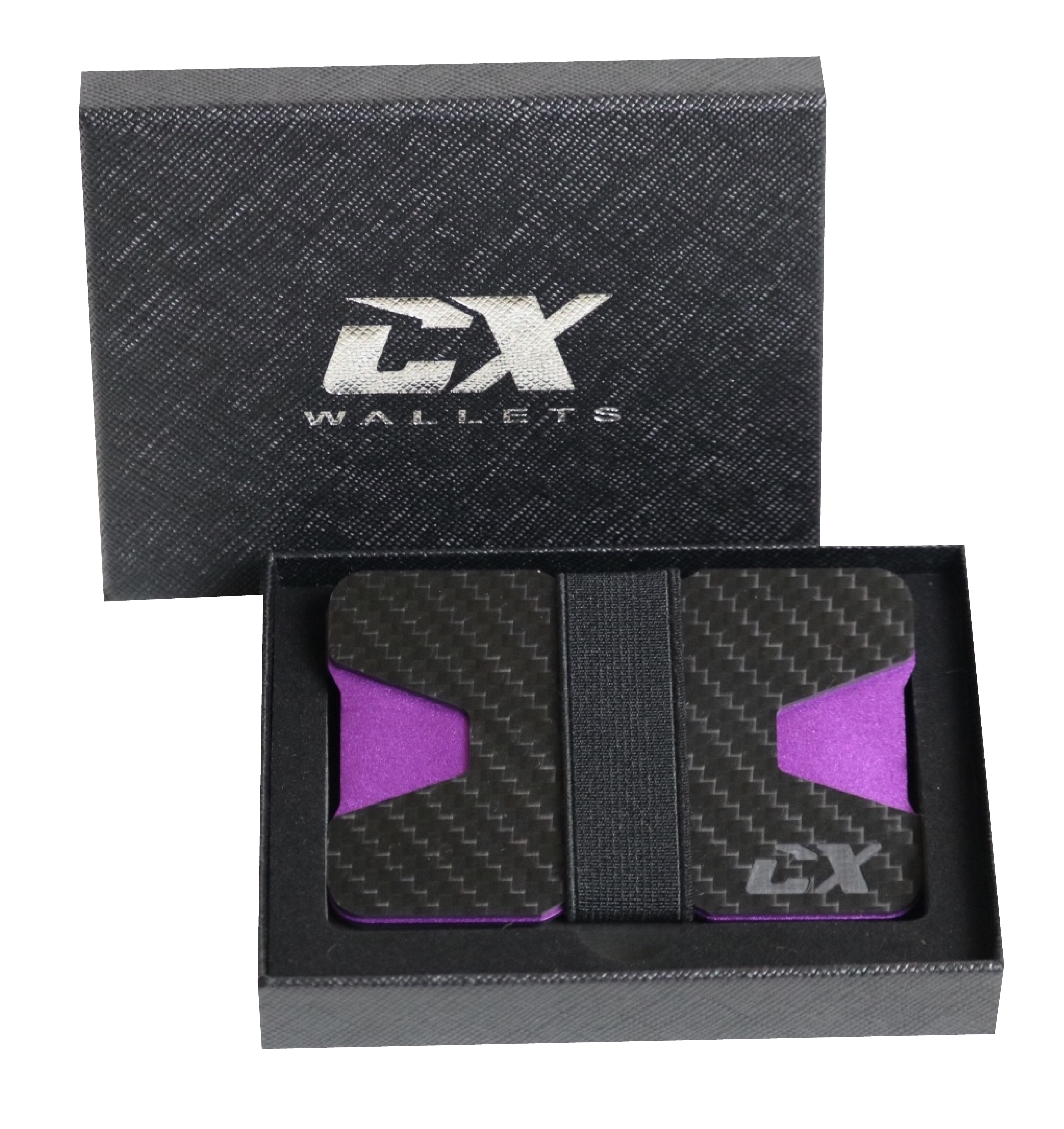 Carbon Fiber CX Wallet & Built-In Bottle Opener - Purple