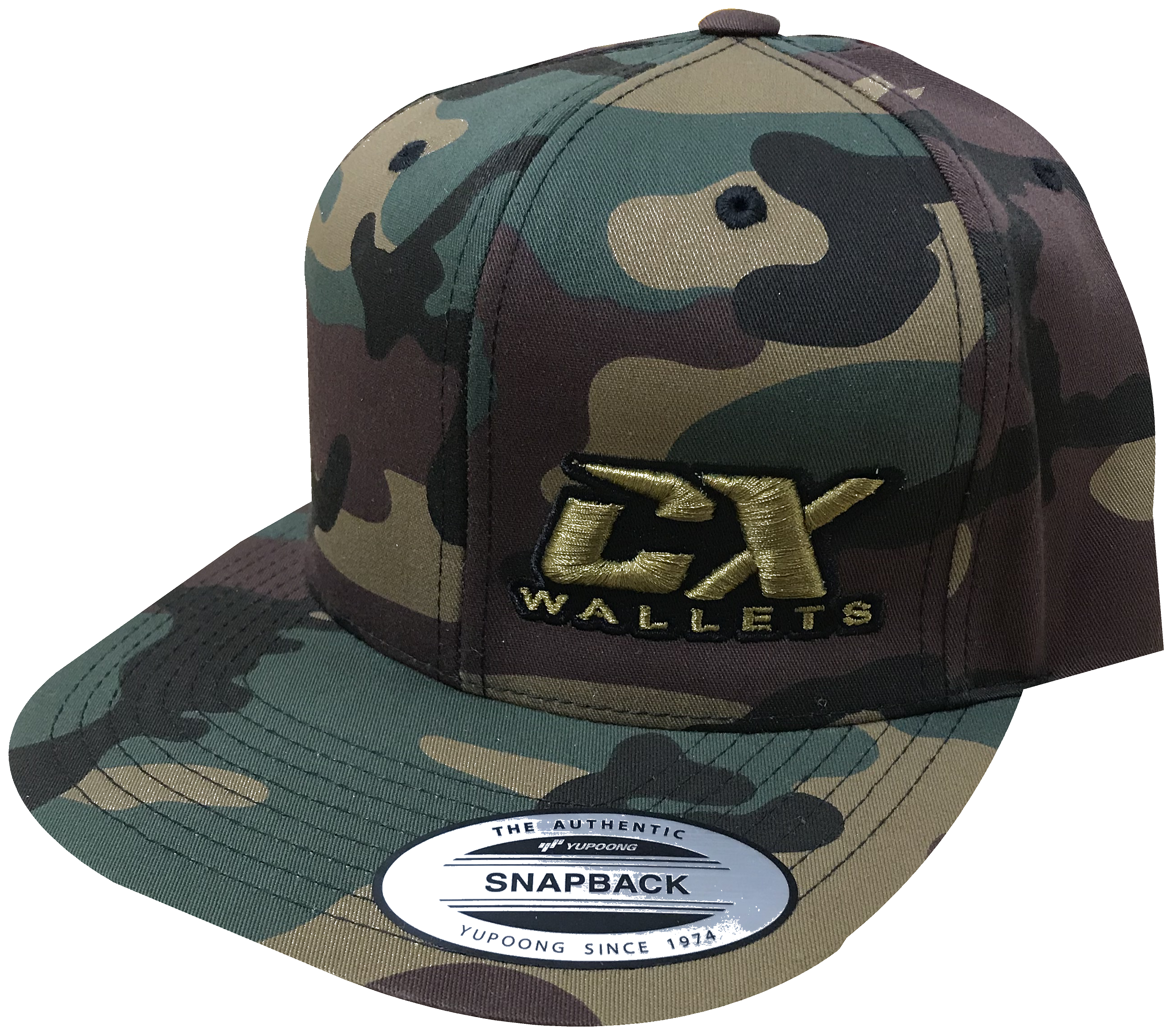 CX Wallet Camo Flat Bill Snapback Hat