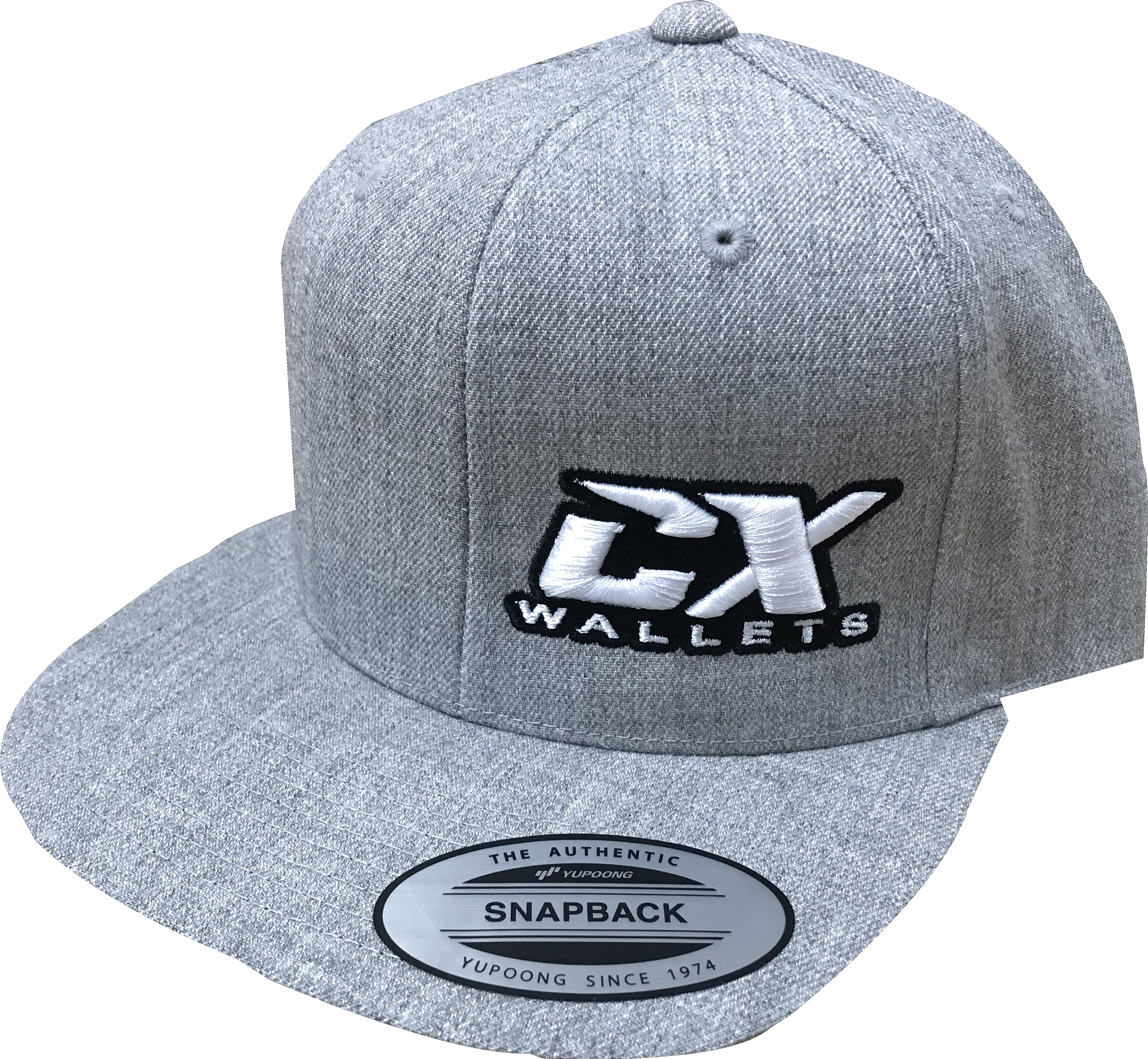 CX Wallet Grey Flat Bill Snapback Hat